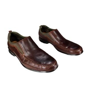 Cole Haan x Air Loafers 11.5M Men Leather Slip On Casual Walking Shoe Brown SCUF